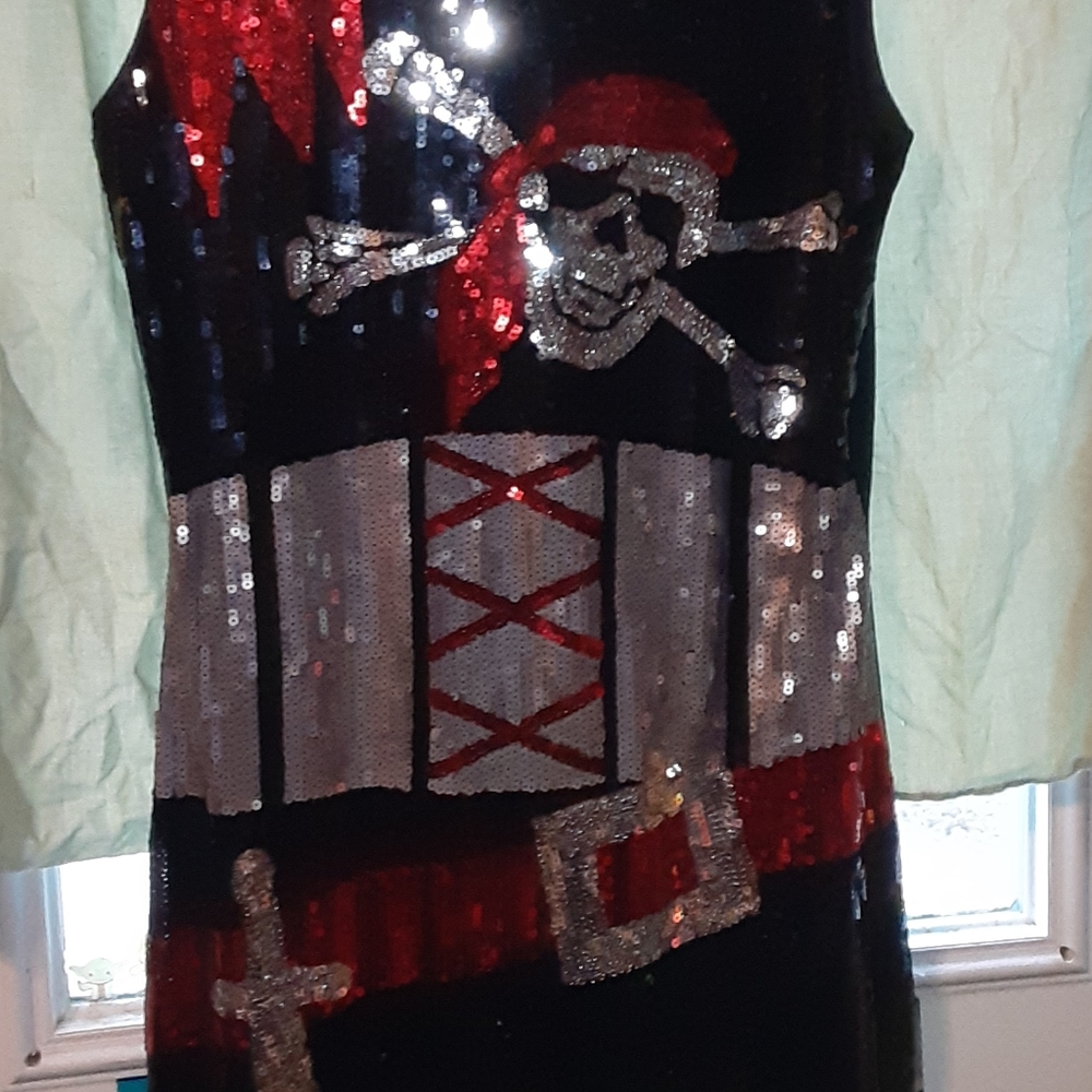 Halloween sequence Pirate dress costume szM NWT